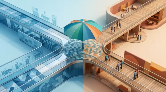 Confronto visivo tra assicurazione sanitaria privata e mutua per la protezione della salute