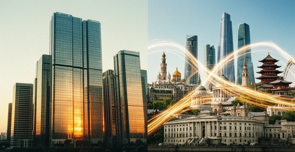 Confronto visivo tra investimenti globali S&P 500 e MSCI World per la crescita economica