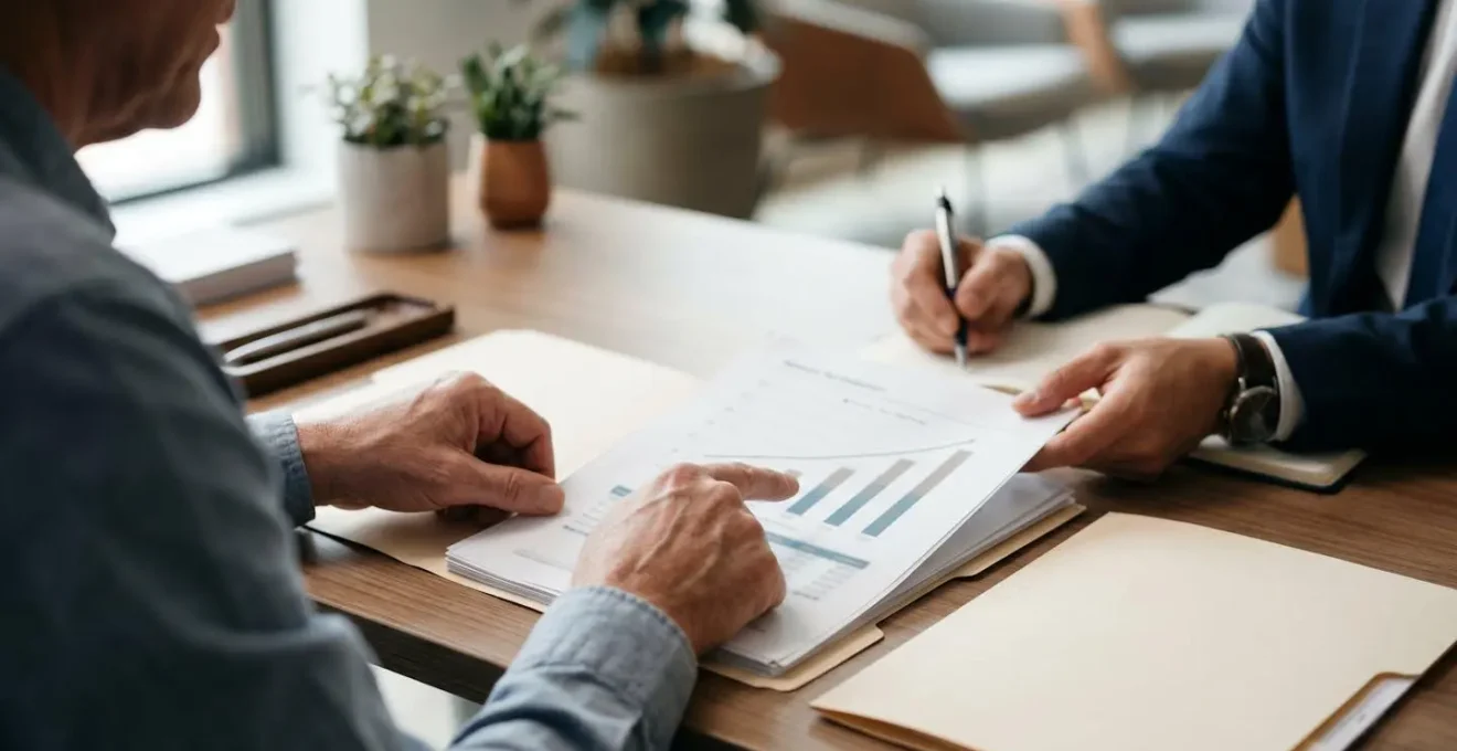 Rappresentazione visiva dell'analisi bancaria del merito creditizio aziendale